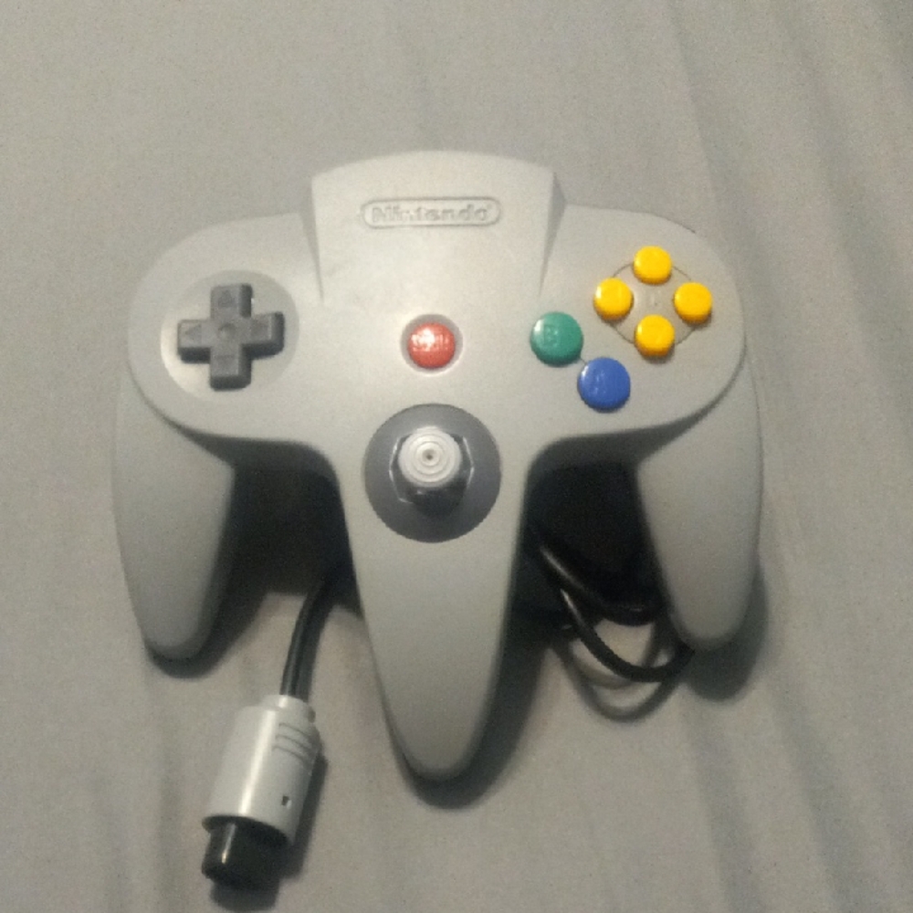 Final Price! N64 Classic Gray Controller with Multicolor Buttons
